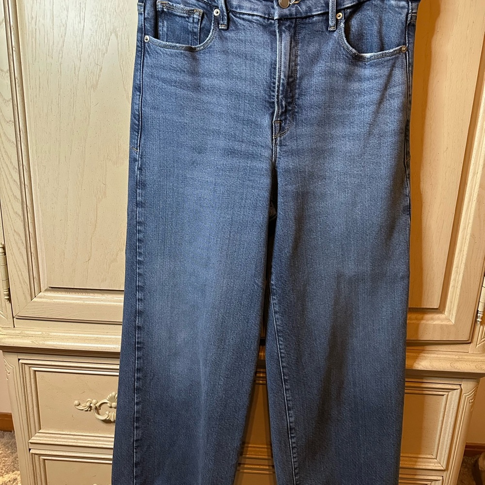 Good American Women’s Palazzo Crop in Deep Blue